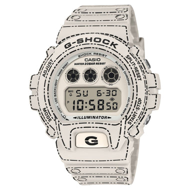Casio G-Shock DW-6900 Lineup Origami Design Bio-Based White Resin Band Watch DW6900RGM-5D DW-6900RGM-5D DW-6900RGM-5