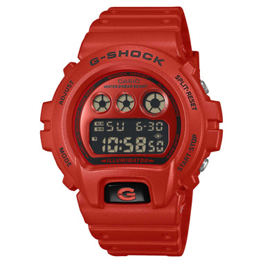Casio G-Shock DW-6900 Lineup Iconic Red Series Bio-Based Red Resin Band Watch DW6900RRB-4D DW-6900RRB-4D DW-6900RRB-4