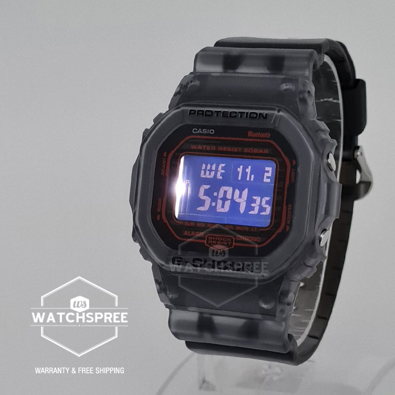 Casio G-Shock DWE-5600 Lineup Bluetooth Grey Translucent Gradated Resin Band DWB5600G-1D DW-B5600G-1D DW-B5600G-1