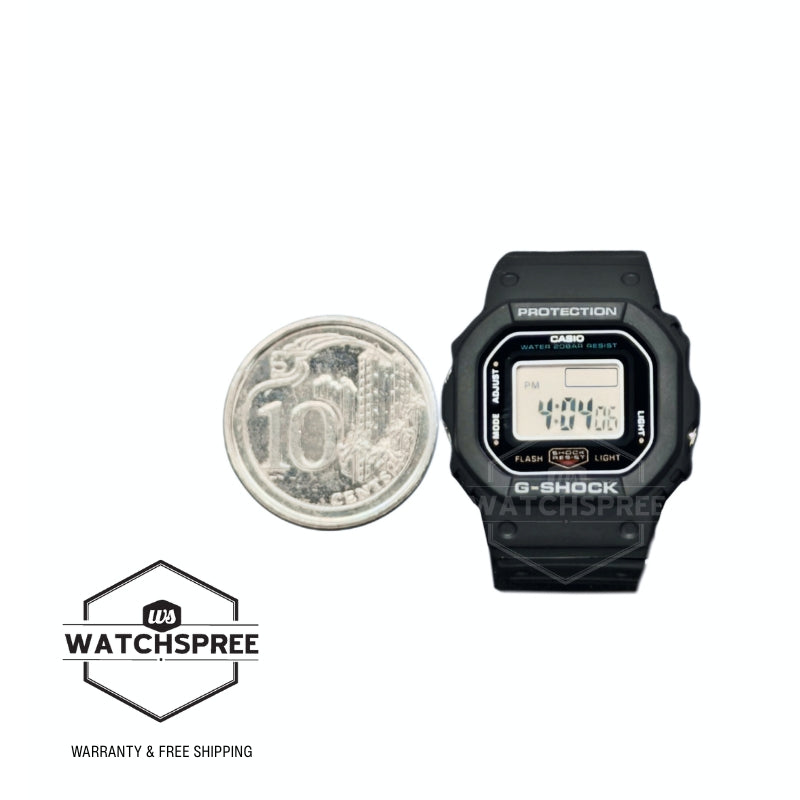 Casio G-Shock nano DWN-5600 Lineup Bio-Based Black Resin Band Watch DWN5600-1D DWN-5600-1D DWN-5600-1