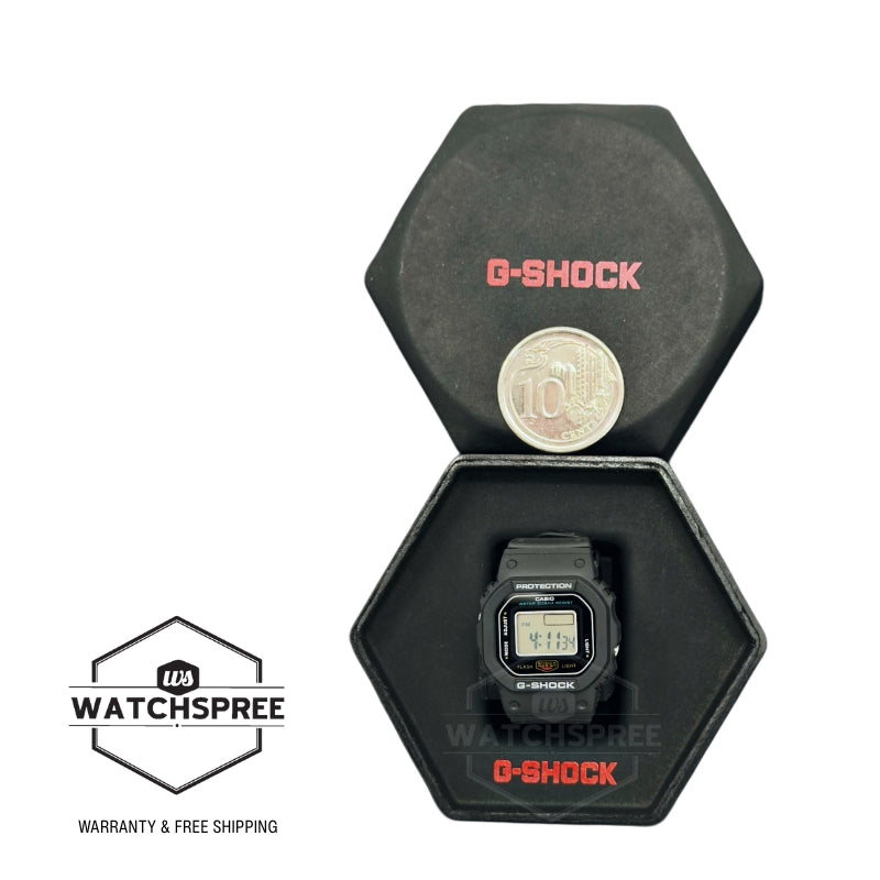 Casio G-Shock nano DWN-5600 Lineup Bio-Based Black Resin Band Watch DWN5600-1D DWN-5600-1D DWN-5600-1