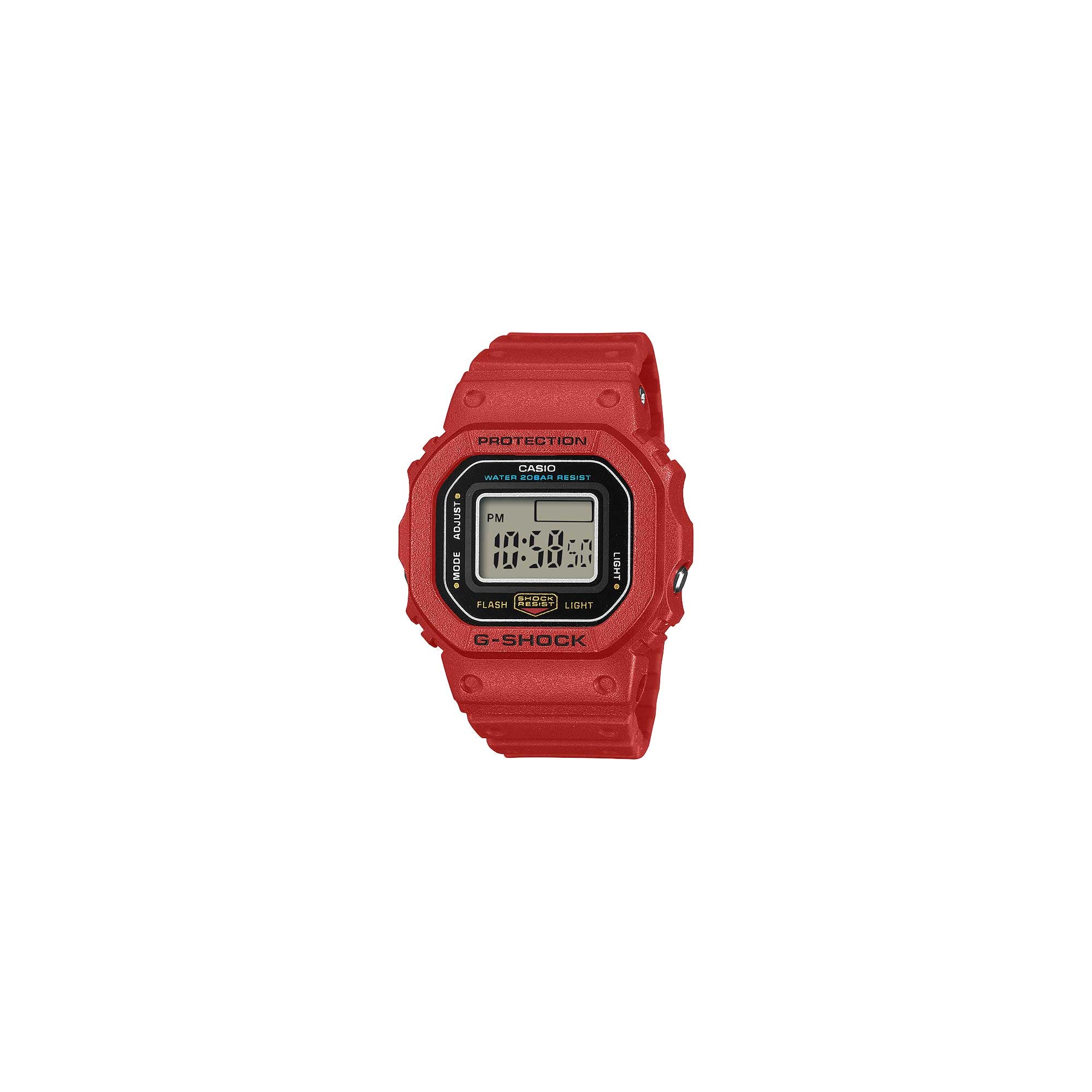 Casio G-Shock nano DWN-5600 Lineup Bio-Based Red Resin Band Watch DWN5600-4D DWN-5600-4D DWN-5600-4