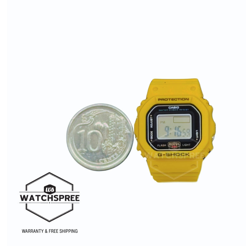 Casio G-Shock nano DWN-5600 Lineup Bio-Based Yellow Resin Band Watch DWN5600-9D DWN-5600-9D DWN-5600-9