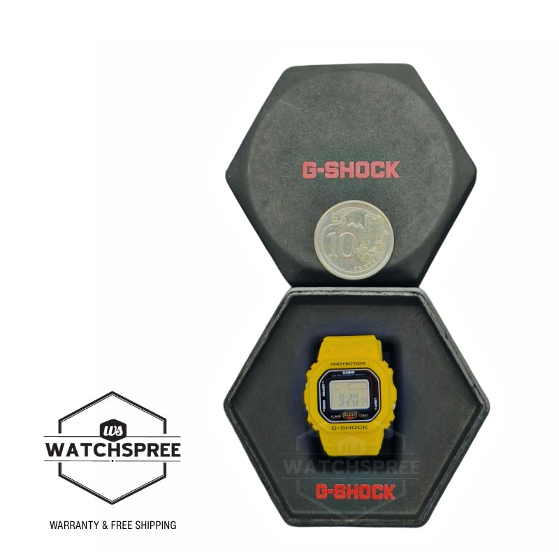Casio G-Shock nano DWN-5600 Lineup Bio-Based Yellow Resin Band Watch DWN5600-9D DWN-5600-9D DWN-5600-9
