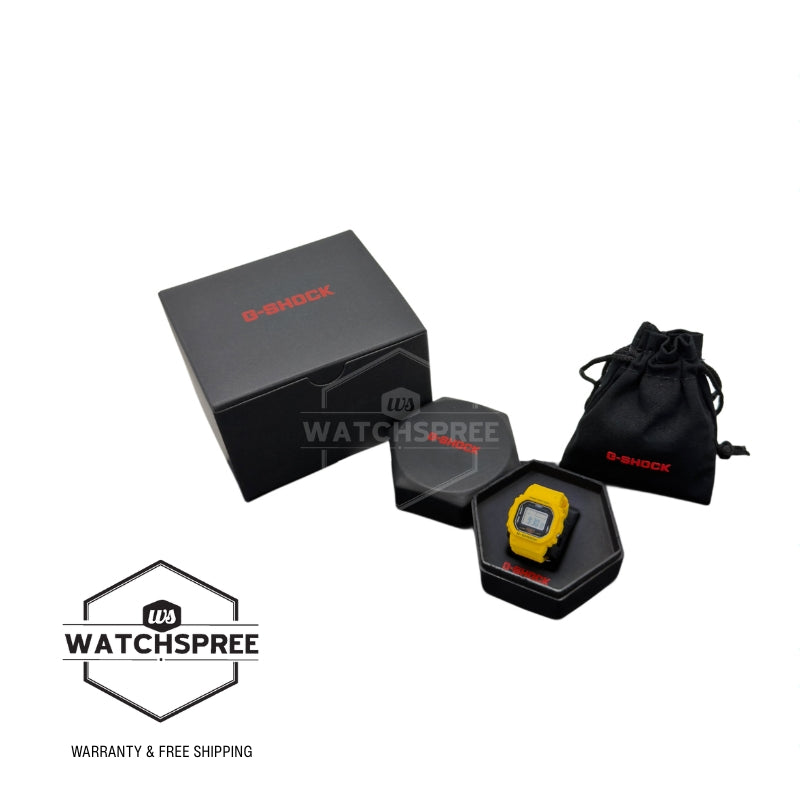 Casio G-Shock nano DWN-5600 Lineup Bio-Based Yellow Resin Band Watch DWN5600-9D DWN-5600-9D DWN-5600-9