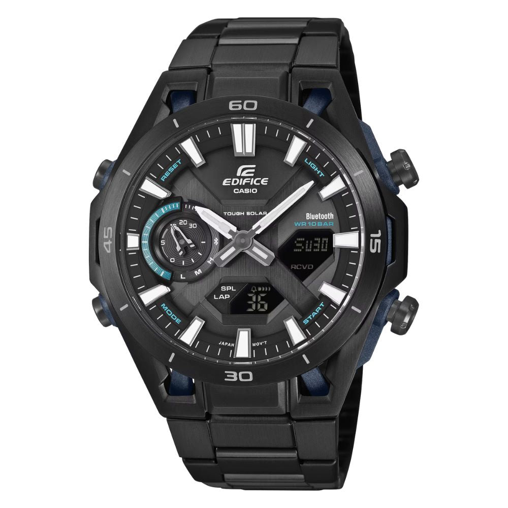 Casio Edifice ECB-2300 Lineup SOSPENSIONE Bluetooth¶¸ Tough Solar Black Ion Plated Stainless Steel Band Watch ECB2300DC-1A ECB-2300DC-1A