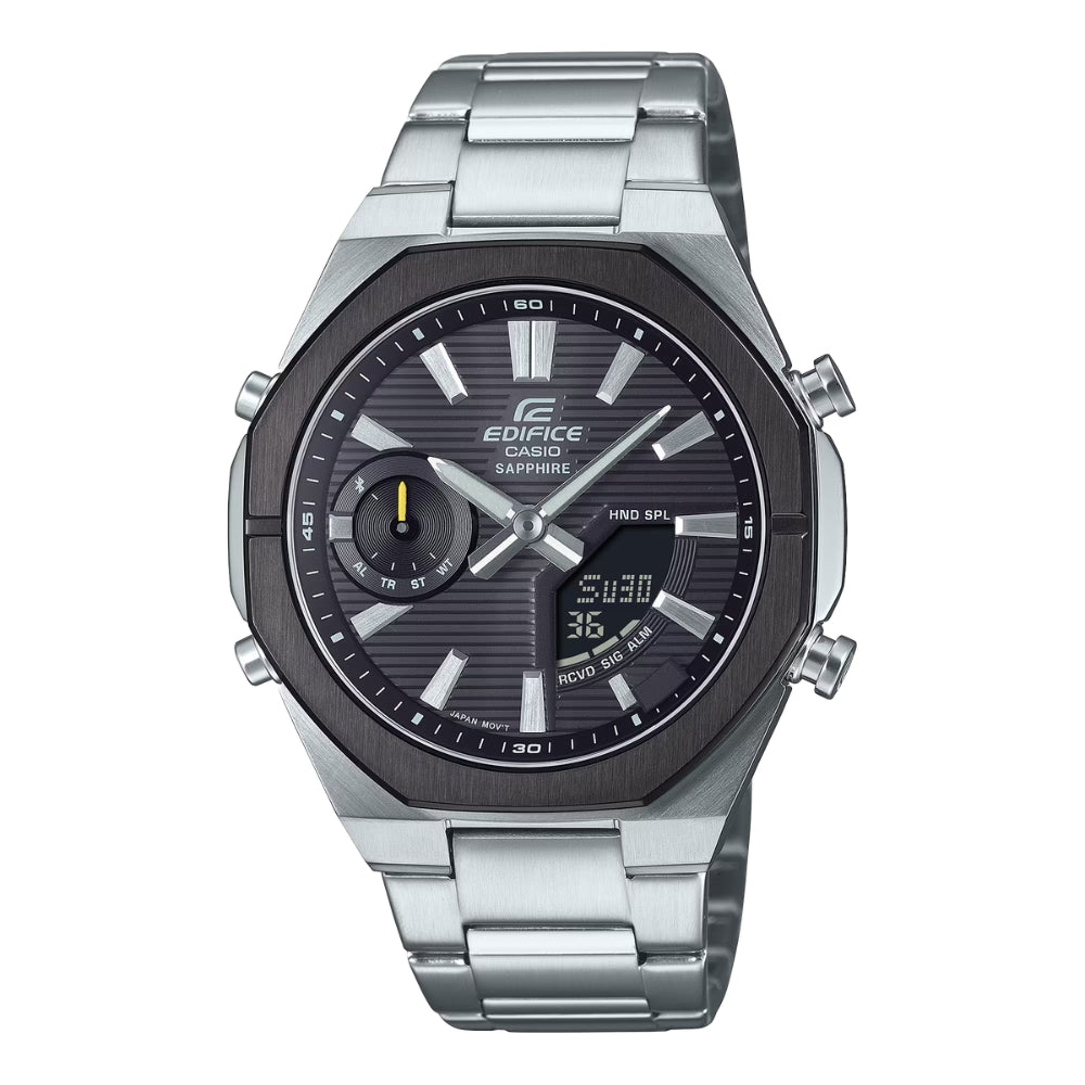 Casio Edifice ECB-S10 Lineup Bluetooth© Stainless Steel Band Watch ECBS10DB-1A ECB-S10DB-1A