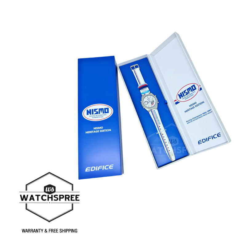 Casio Edifice NISMO Heritage Edition Bluetooth Tricolour Genuine Leather / Leather Strap Watch ECBS10NIS-7A ECB-S10NIS-7A