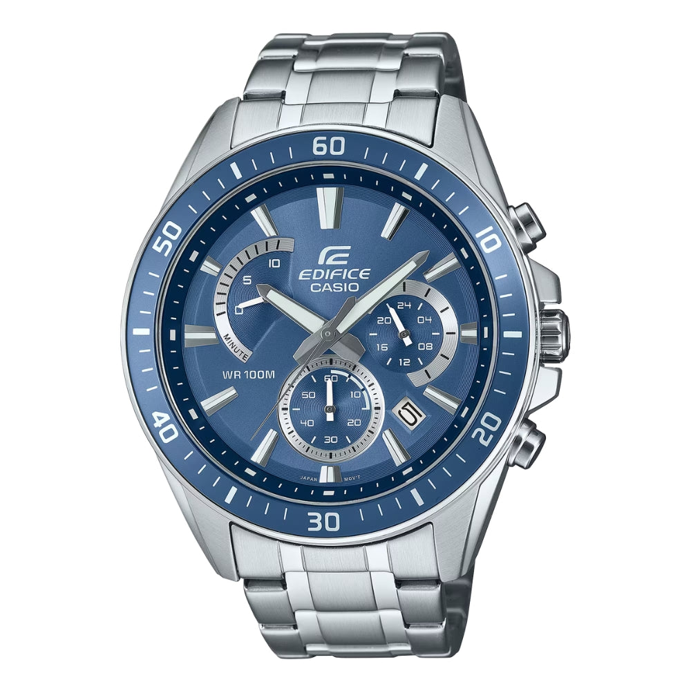 Casio Edifice EFR-552 Lineup Chronograph Stainless Steel Band Watch EFR552D-2A EFR-552D-2A
