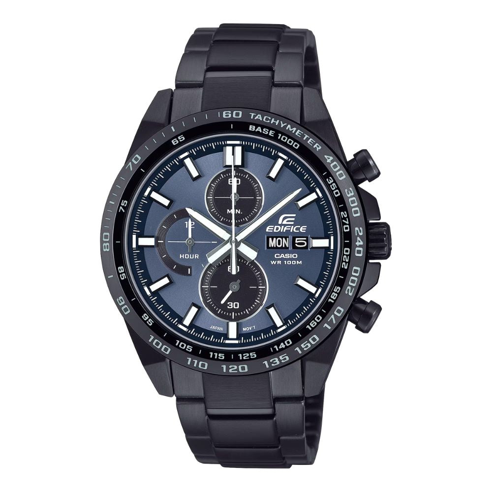 Casio Edifice EFR-574 Lineup Chronograph Black Ion Plated Stainless Steel Band Watch EFR574DC-2A EFR-574DC-2A