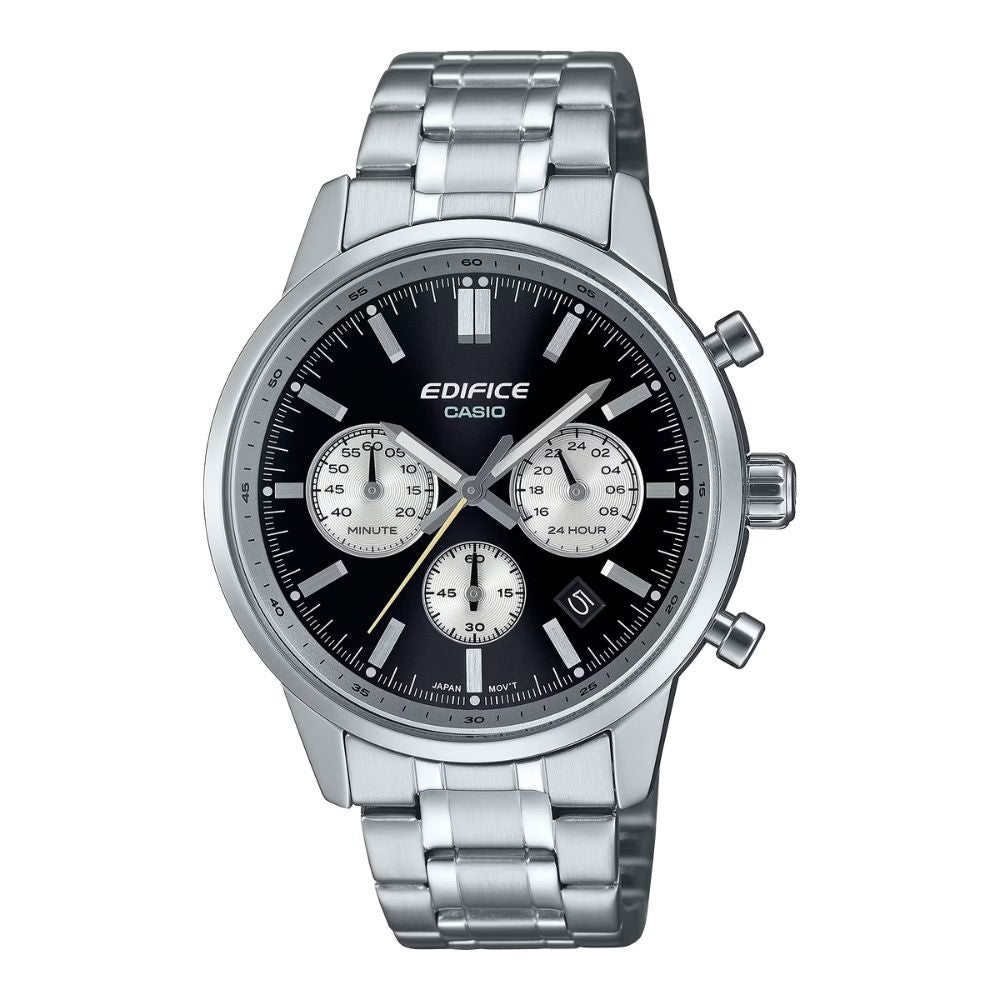Casio Edifice EFR-575 Lineup Chronograph Stainless Steel Band Watch EFR575D-1A EFR-575D-1A