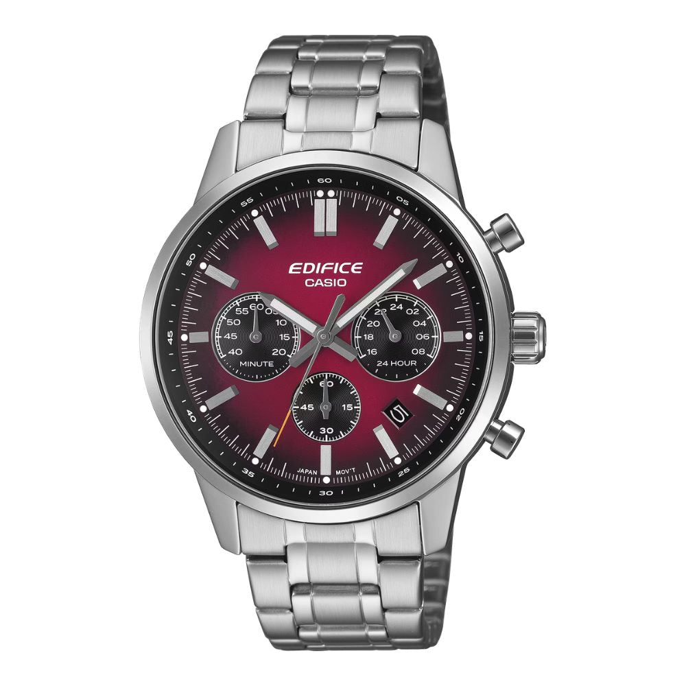 Casio Edifice EFR-575 Lineup Chronograph Stainless Steel Band Watch EFR575D-4A EFR-575D-4A