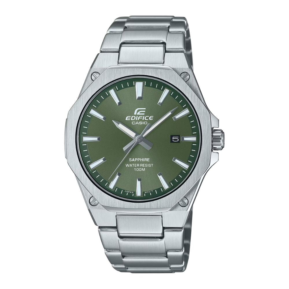 Casio Edifice EFR-S108 Lineup Slim Series Analog Stainless Steel Band Watch EFRS108D-3A EFR-S108D-3A