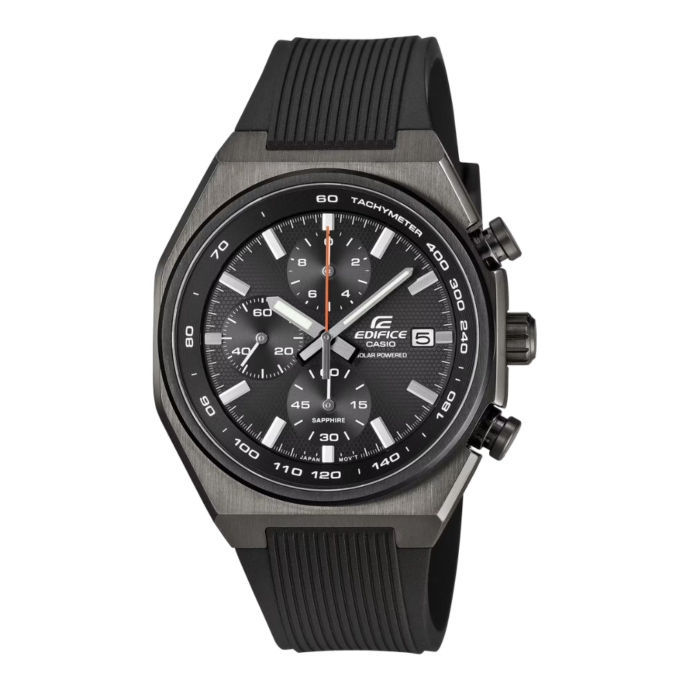 Casio Edifice EFS-S660 Lineup Solar Chronograph Black Resin Band Watch EFSS660PB-1A EFS-S660PB-1A