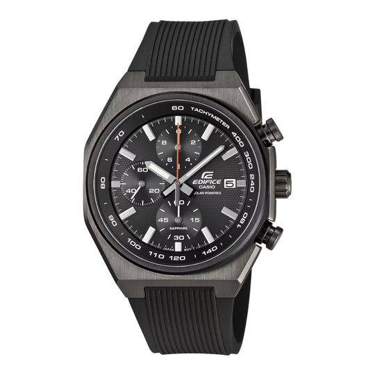 Casio Edifice EFS-S660 Lineup Solar Chronograph Black Resin Band Watch EFSS660PB-1A EFS-S660PB-1A
