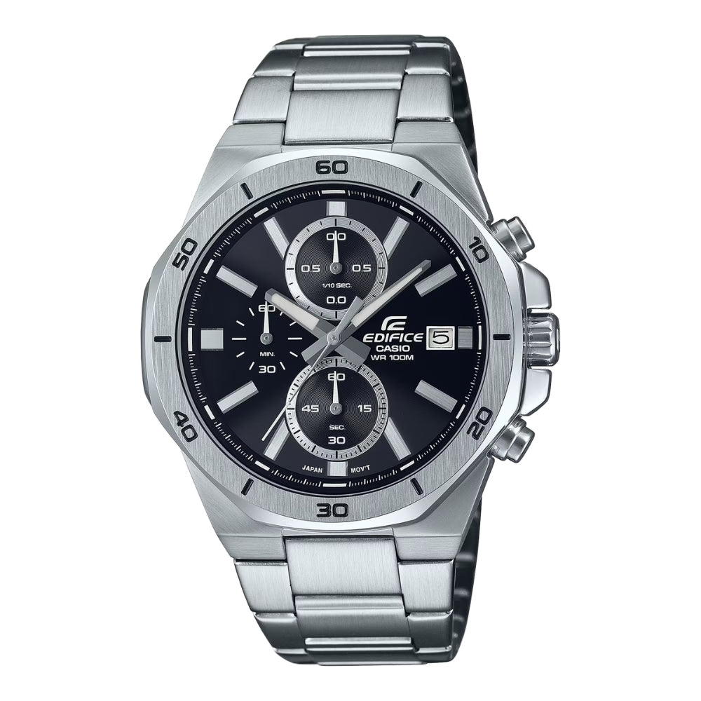 Casio Edifice EFV-640 Lineup Chronograph Stainless Steel Band Watch EFV640D-1A EFV-640D-1A
