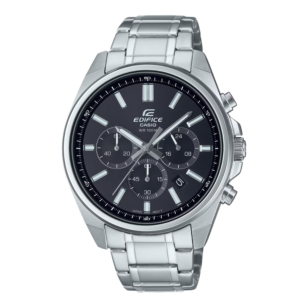 Casio Edifice EFV-650 Lineup Chronograph Stainless Steel Band Watch EFV650D-1A EFV-650D-1A