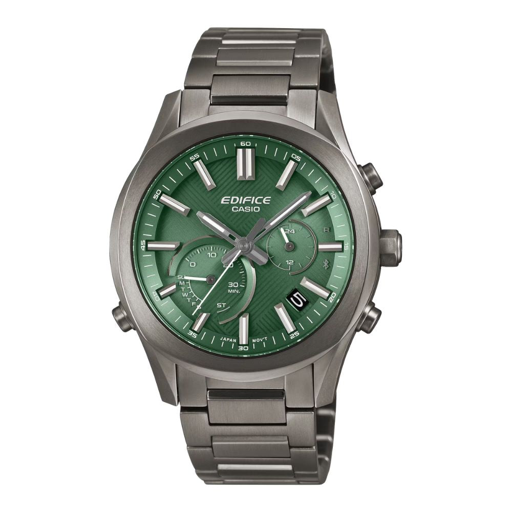 Casio Edifice EQB-1300 Lineup Bluetooth© Tough Solar Gray Ion Plated Stainless Steel Band Watch EQB1300DC-3A EQB-1300DC-3A