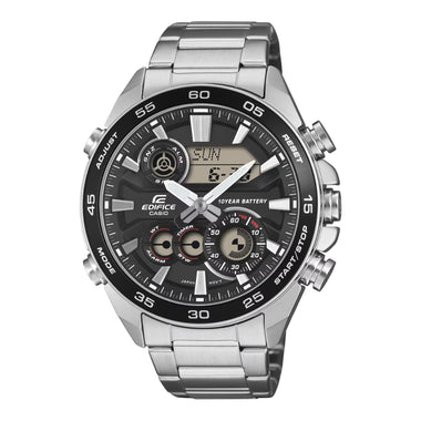 Casio Edifice ERA-130 Lineup Analog-Digital Stainless Steel Band Watch ERA130D-1A ERA-130D-1A