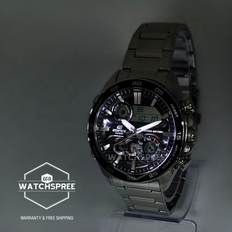 Casio Edifice ERA-130 Lineup Analog-Digital Stainless Steel Band Watch ERA130D-1A ERA-130D-1A
