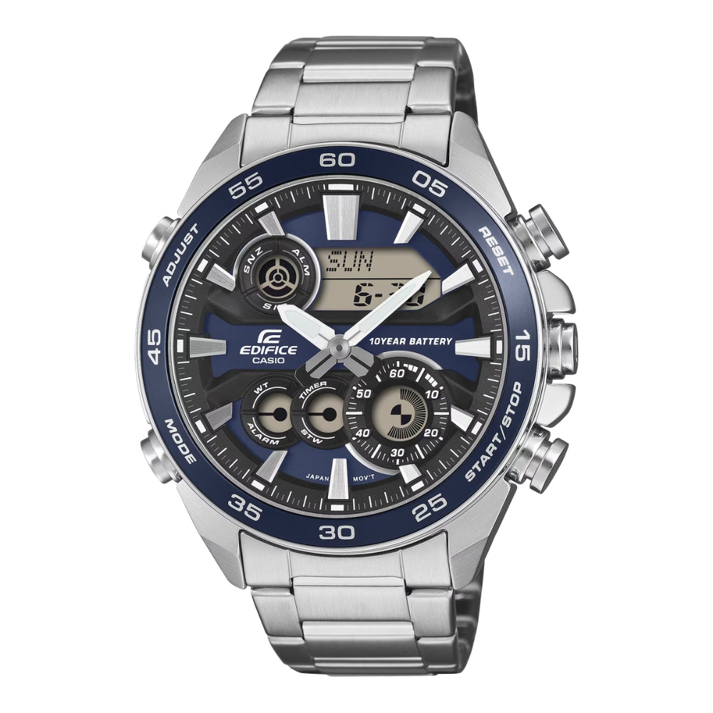 Casio Edifice ERA-130 Lineup Analog-Digital Stainless Steel Band Watch ERA130D-2A ERA-130D-2A