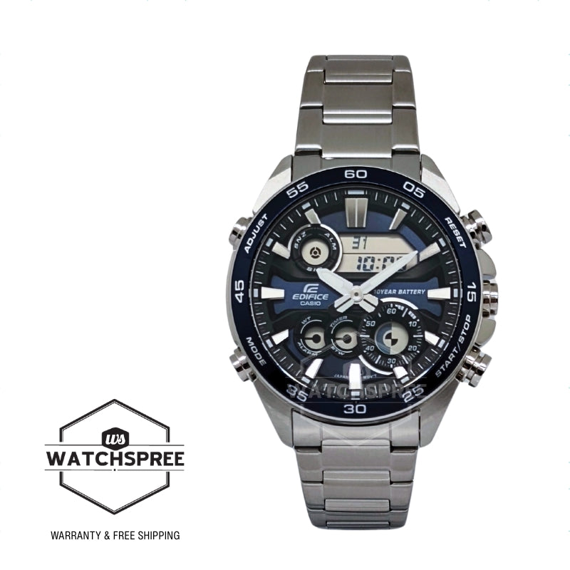 Casio Edifice ERA-130 Lineup Analog-Digital Stainless Steel Band Watch ERA130D-2A ERA-130D-2A