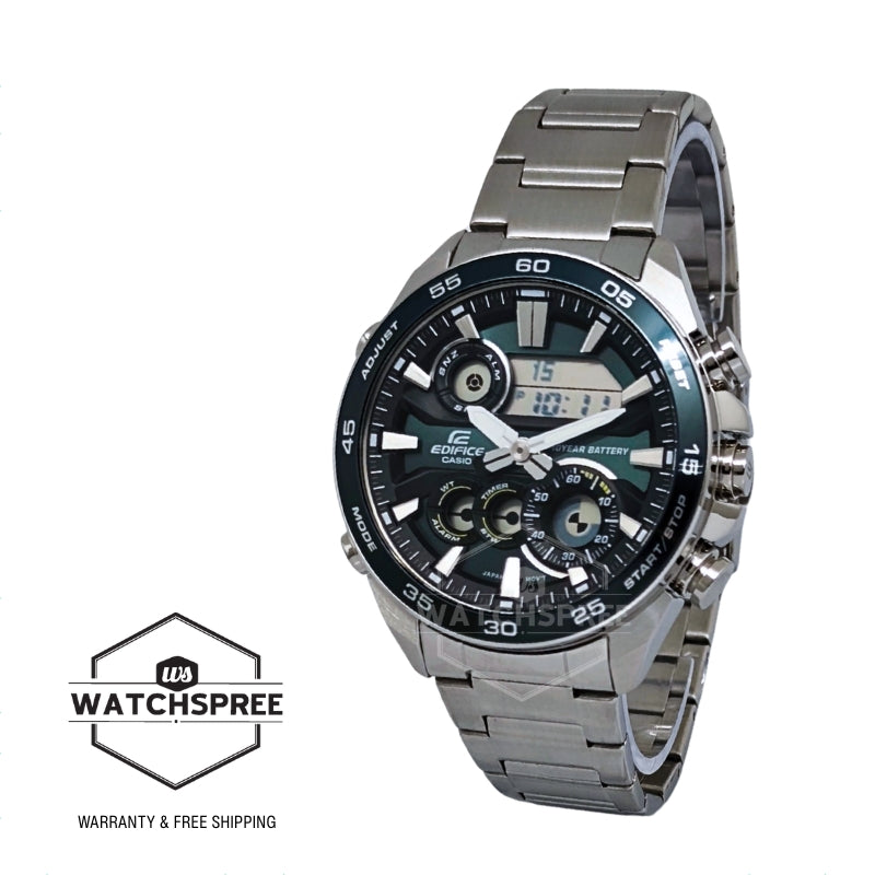 Casio Edifice ERA-130 Lineup Analog-Digital Stainless Steel Band Watch ERA130D-3A ERA-130D-3A