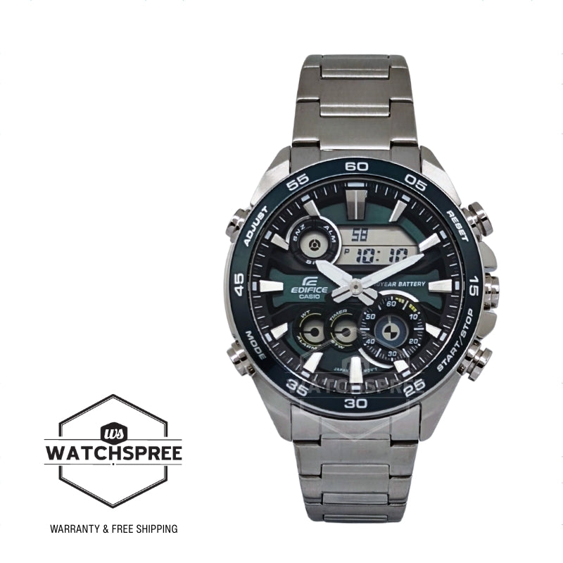 Casio Edifice ERA-130 Lineup Analog-Digital Stainless Steel Band Watch ERA130D-3A ERA-130D-3A
