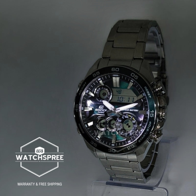 Casio Edifice ERA-130 Lineup Analog-Digital Stainless Steel Band Watch ERA130D-3A ERA-130D-3A