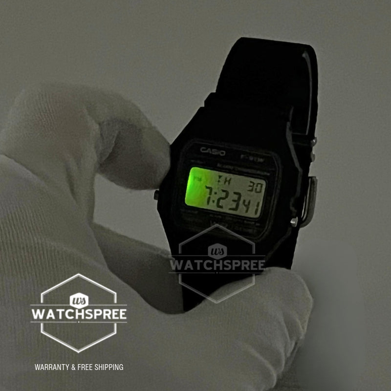 Casio Digital Black Cloth Band Watch F91WF-1A F-91WF-1A
