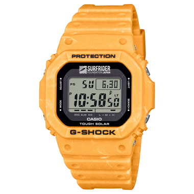 Casio G-Shock G-5600 Lineup SURFRIDER FOUNDATION JAPAN Collaboration Model Tough Solar Bio-Based Yellow Resin Band Watch G5600SFJ-9D G-5600SFJ-9D G-5600SFJ-9