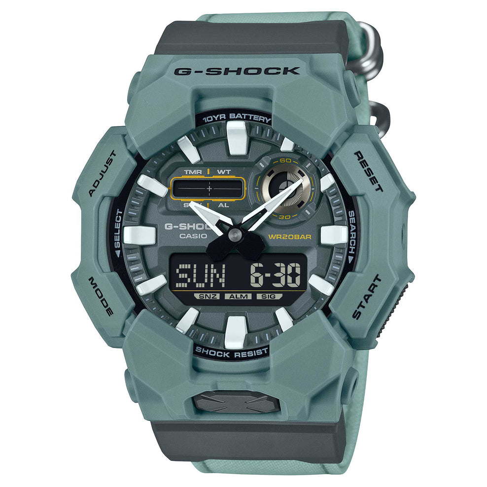 Casio G-Shock GA-010 Lineup Carbon Core Guard Structure CORDURA¶¸ Turquoise Cloth Band Watch GA010CE-2A GA-010CE-2A