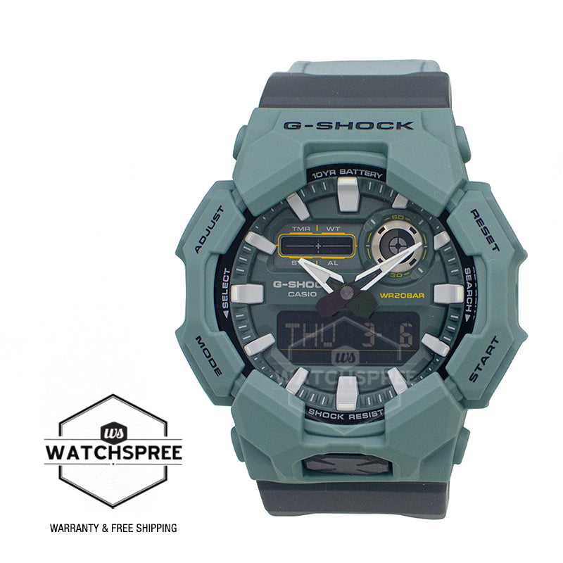 Casio G-Shock GA-010 Lineup Carbon Core Guard Structure CORDURA Turquoise Cloth Band Watch GA010CE-2A GA-010CE-2A