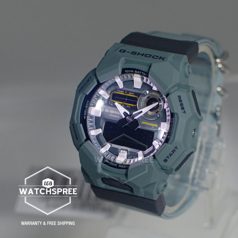 Casio G-Shock GA-010 Lineup Carbon Core Guard Structure CORDURA Turquoise Cloth Band Watch GA010CE-2A GA-010CE-2A