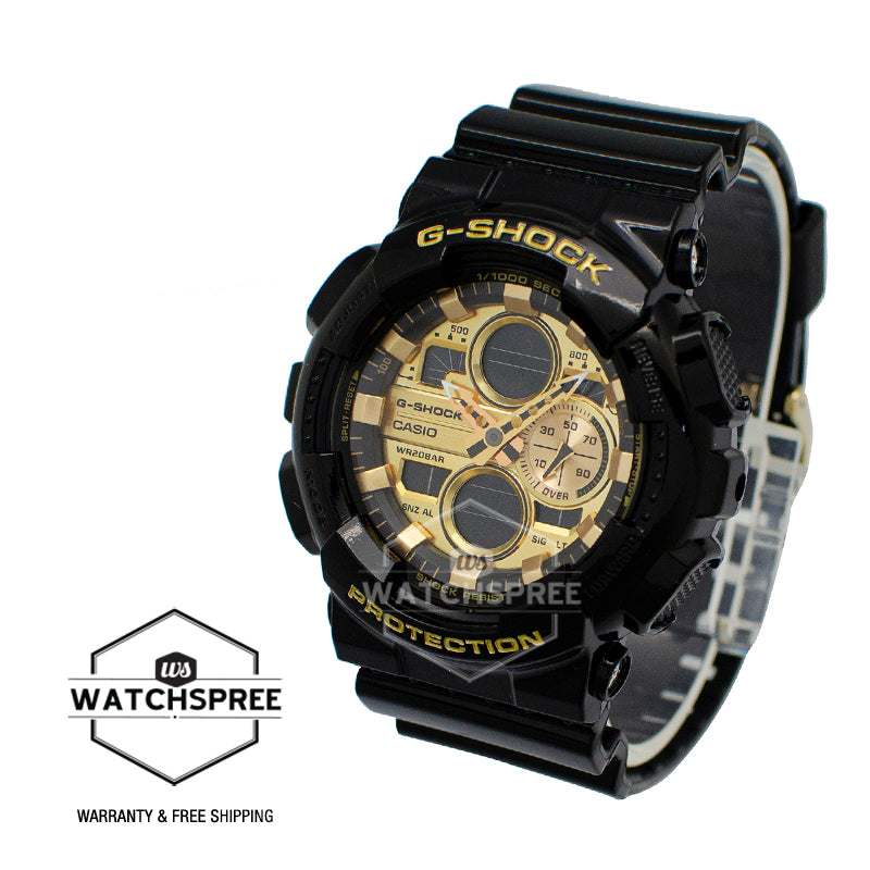 Casio G-Shock Special Color GA Series Black Resin Band Watch GA140GB-1A1 GA-140GB-1A1