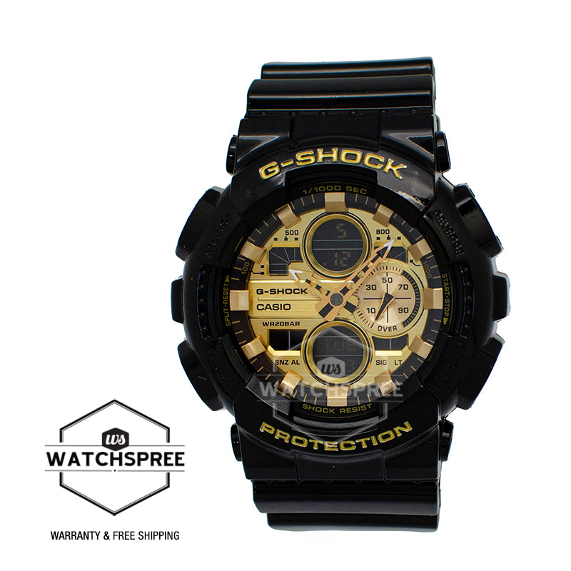 Casio G-Shock Special Color GA Series Black Resin Band Watch GA140GB-1A1 GA-140GB-1A1