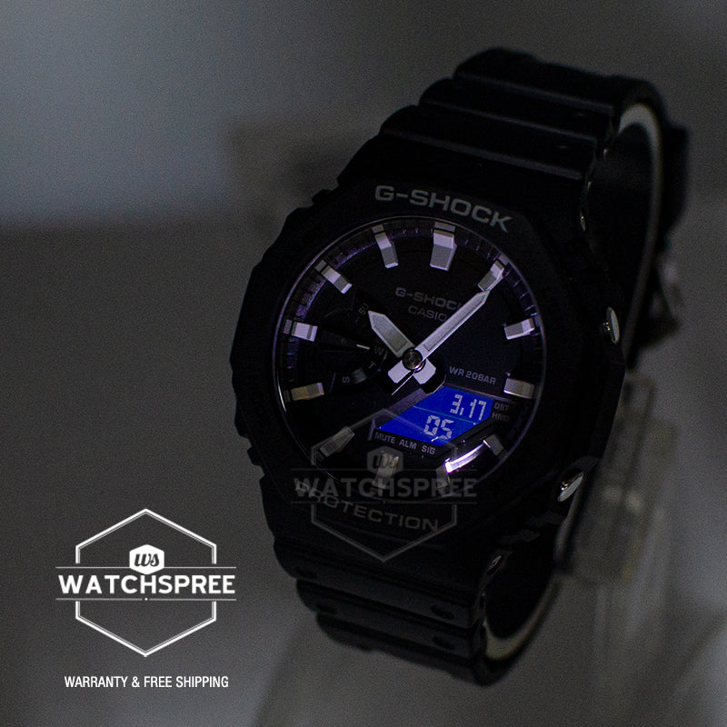 Casio G-Shock Carbon Core Guard Structure Black Resin Band Watch GA2100-1A GA-2100-1A
