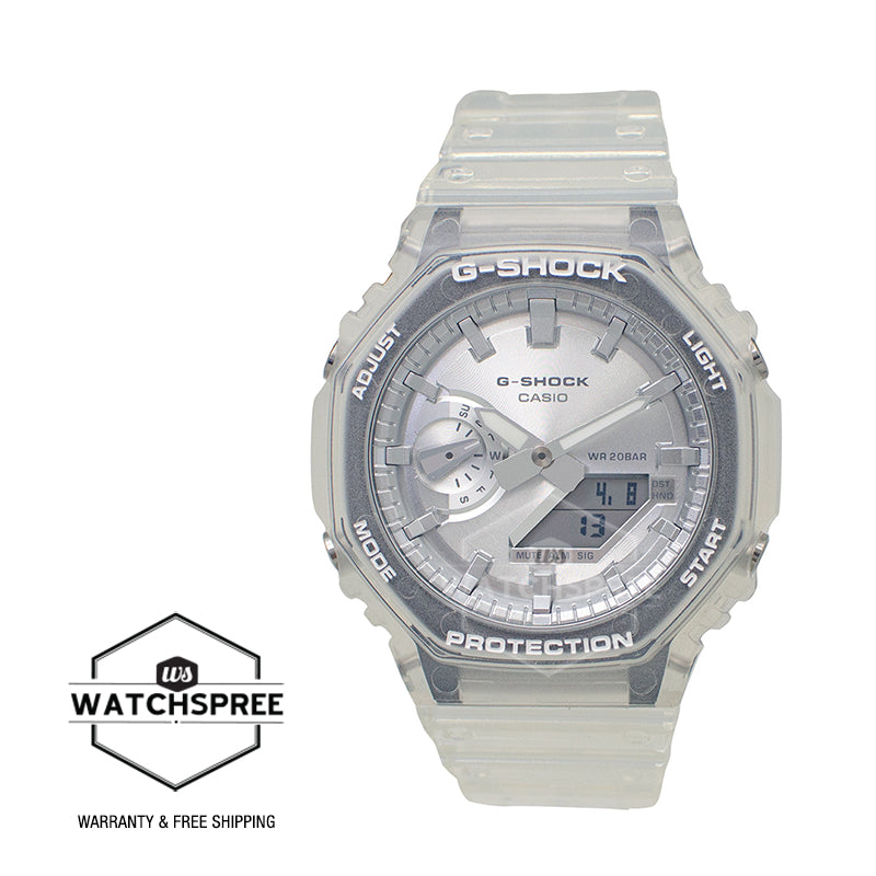 Casio G-Shock GA-2100 Lineup Carbon Core Guard Structure Transparent Resin Band Watch GA2100BM-7A8 GA-2100BM-7A8