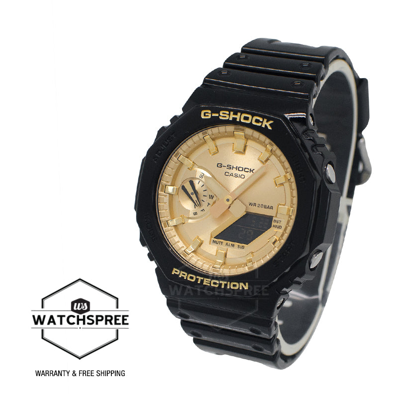 Casio G-Shock GA-2100 Lineup Slim Design Glossy Watch GA2100GB-1A GA-2100GB-1A