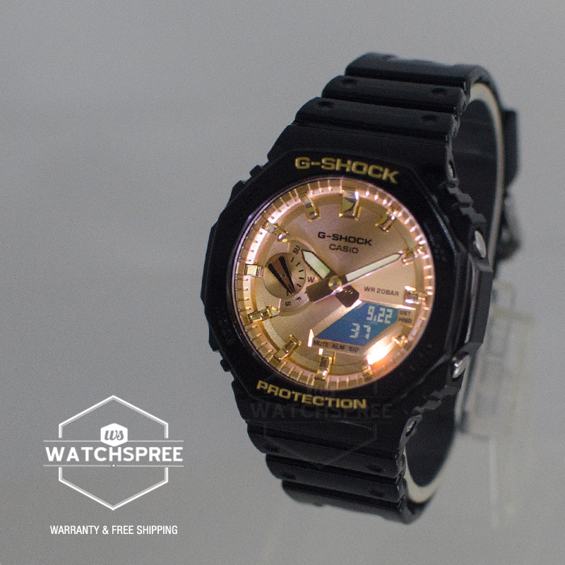 Casio G-Shock GA-2100 Lineup Slim Design Glossy Watch GA2100GB-1A GA-2100GB-1A