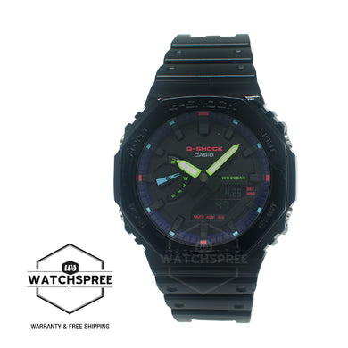 Casio G-Shock GA-2100 Lineup Carbon Core Guard Structure Virtual Rainbow Series Watch GA2100RGB-1A GA-2100RGB-1A
