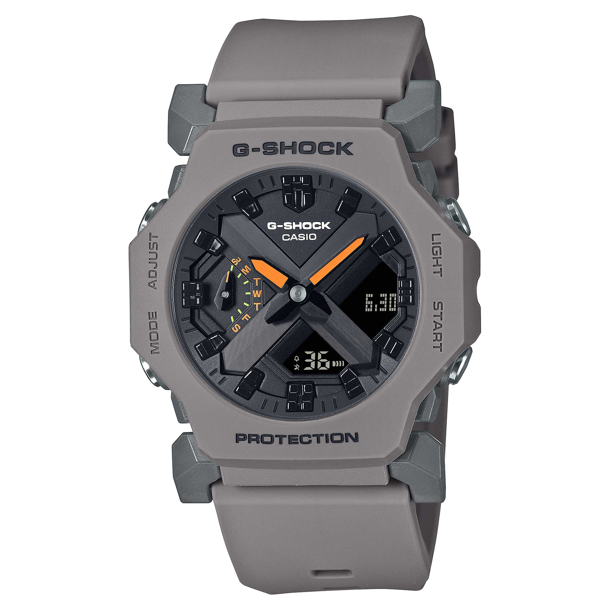 Casio G-Shock GA-2300 Lineup Minimalist Design Dark Grey Resin Band Watch GA2300-8A GA-2300-8A