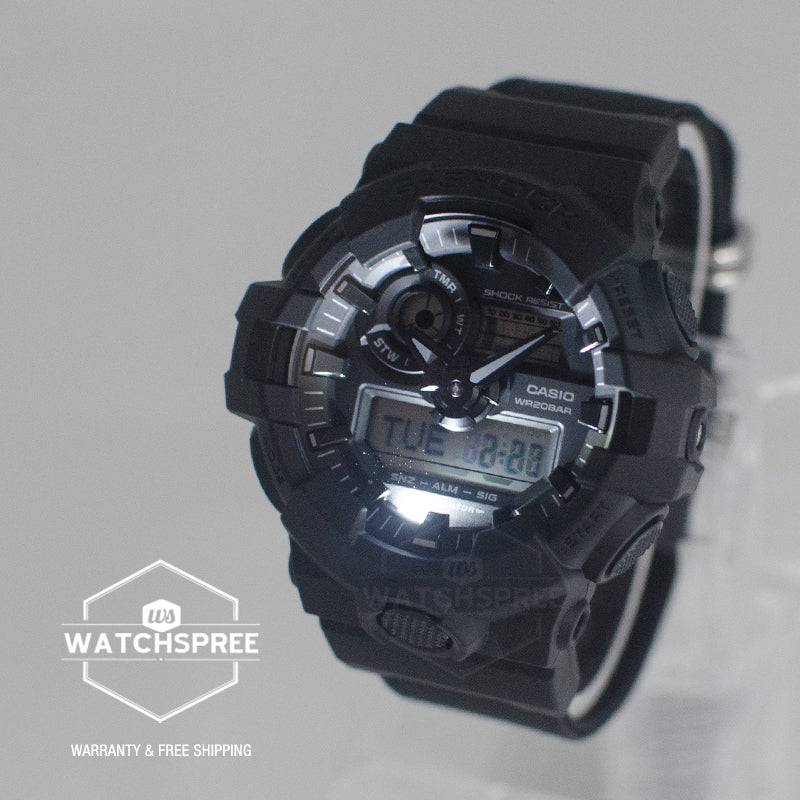 Casio G-Shock GA-700 Lineup Utility Black CORDURA® Watch GA700BCE-1A GA-700BCE-1A