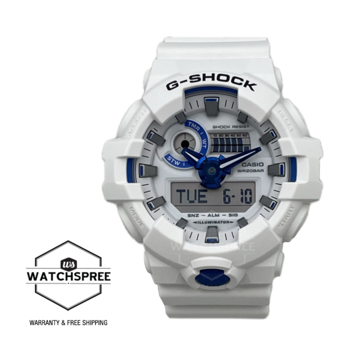 Casio G-Shock GA-700 Lineup Hidden Shine Series Watch GA700HDS-7A GA-7 ...