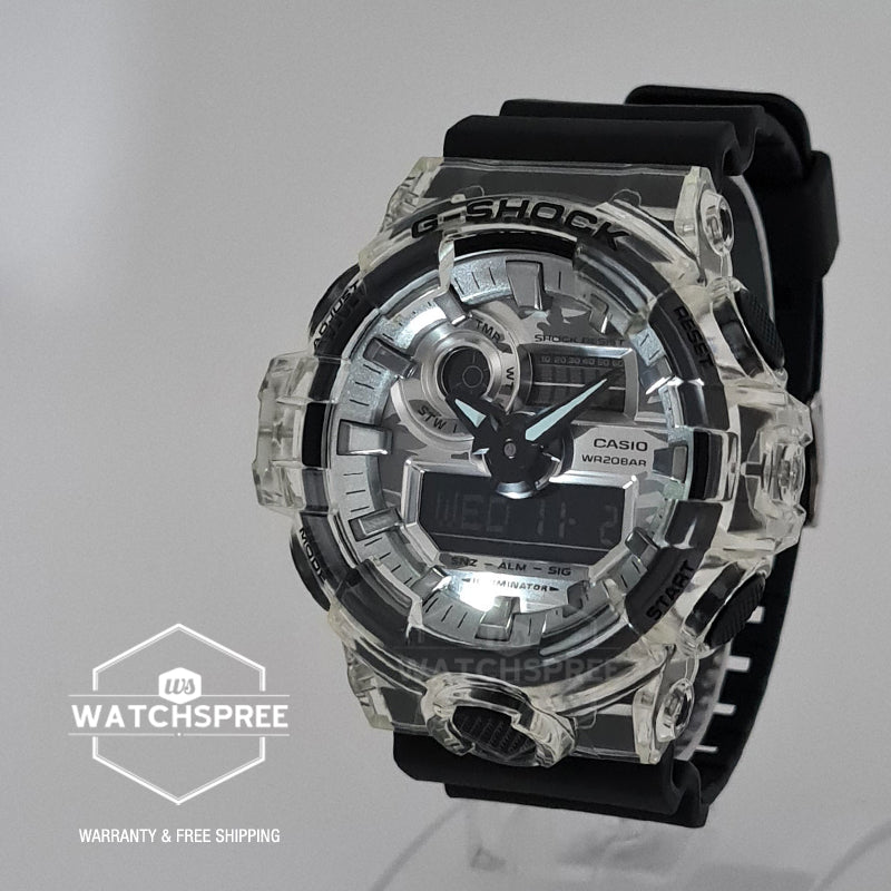 Casio G-Shock GA-700 Lineup Neo Utility Series Camouflage Dial Black Resin Band Watch GA700SKC-1A GA-700SKC-1A