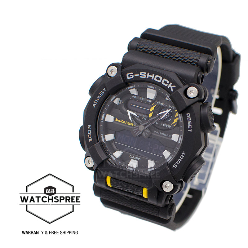 Casio G-Shock GA-900 Lineup Black Resin Band Watch GA900-1A GA-900-1A