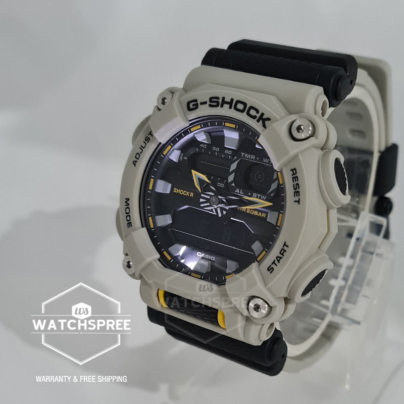 Casio G-Shock GA-900 Lineup HIDDEN COAST Theme Grey Resin Band Watch GA900HC-5A GA-900HC-5A