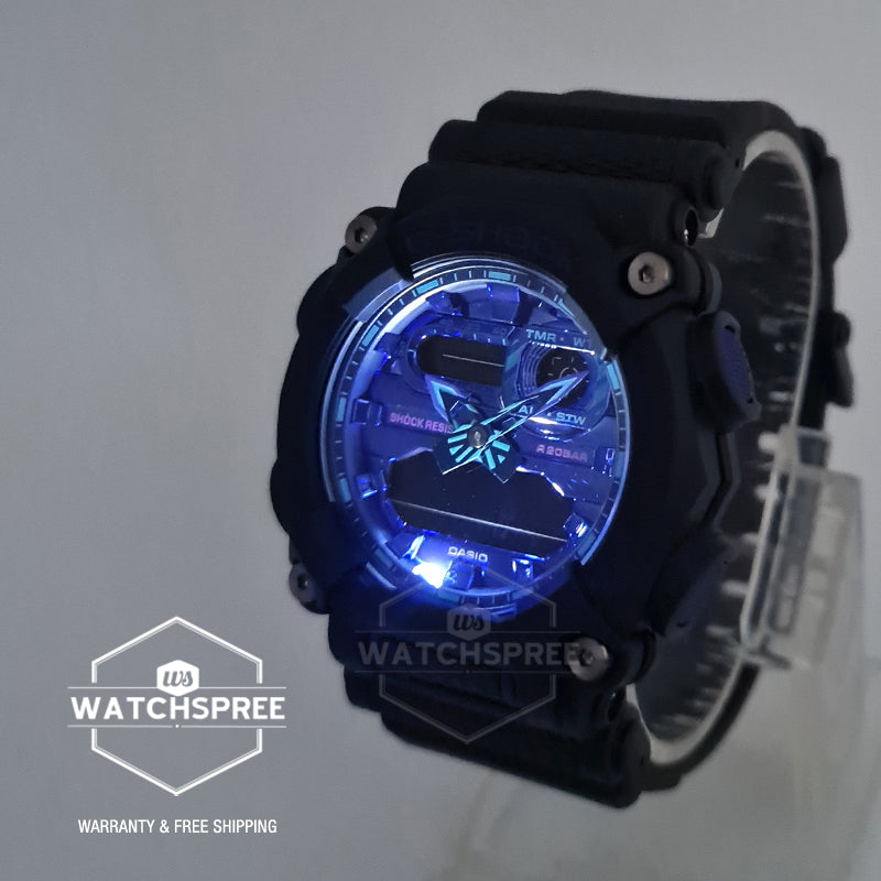 Casio G-Shock Special Colour Model GA-900 Lineup Black Resin Band Watch GA900VB-1A GA-900VB-1A