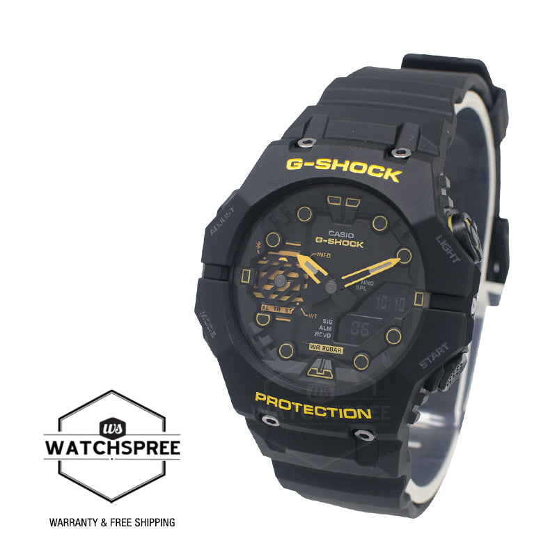 Casio G-Shock GA-B001 Lineup Caution Yellow Series Carbon Core Guard Bluetooth Watch GAB001CY-1A GA-B001CY-1A