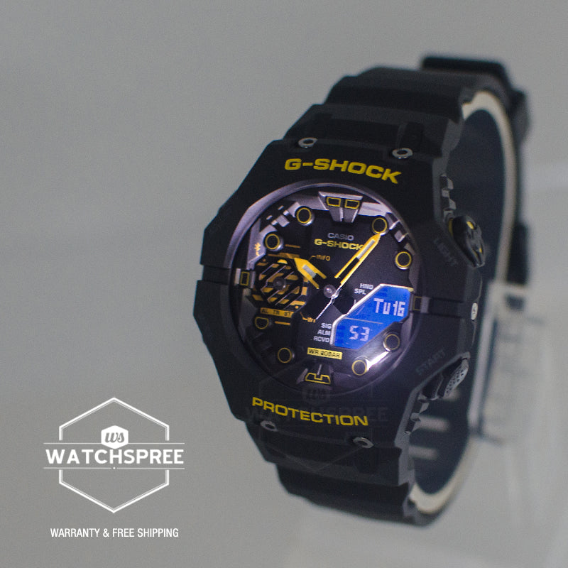 Casio G-Shock GA-B001 Lineup Caution Yellow Series Carbon Core Guard Bluetooth Watch GAB001CY-1A GA-B001CY-1A